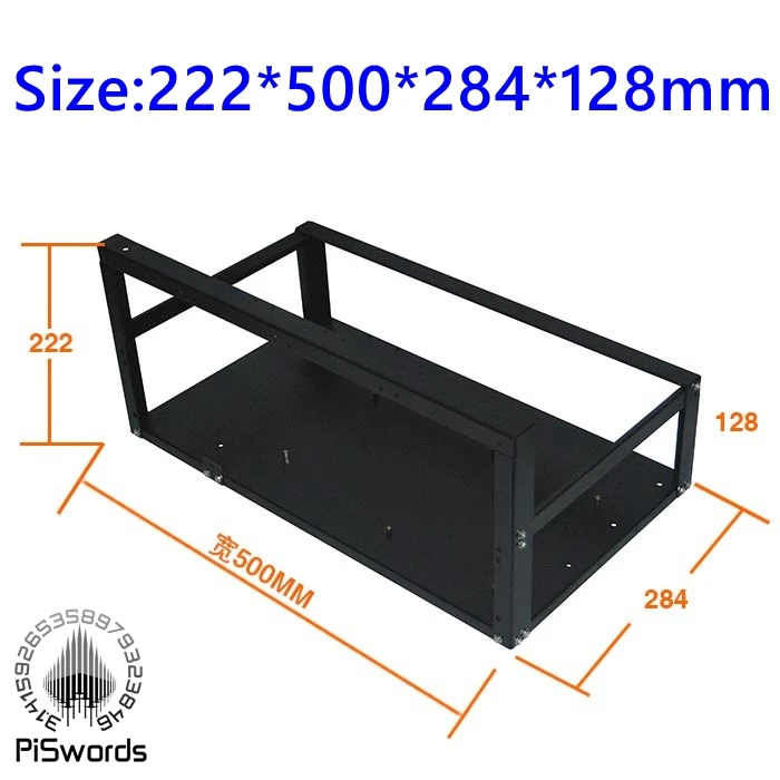 Us 25 0 6 Gpu Aluminium Leicht B!   itcoin Open Air Bergbau Bergmann Rig Bergbau Fall Computer Eth Miner Rahmen Rig Bitcon Kit Zerlegt Ethereum In - 